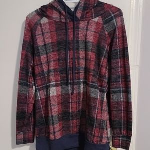Plaid pull over sweater